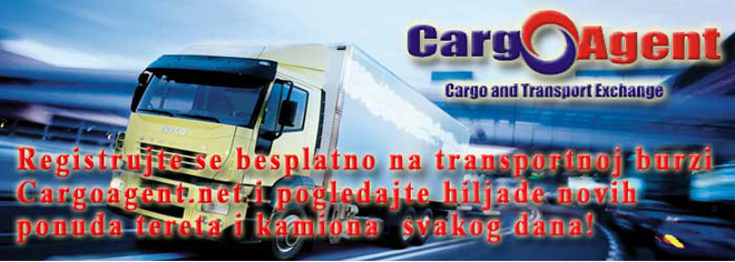 kamioni za prijevoz robe- burza tereta i prijevoza